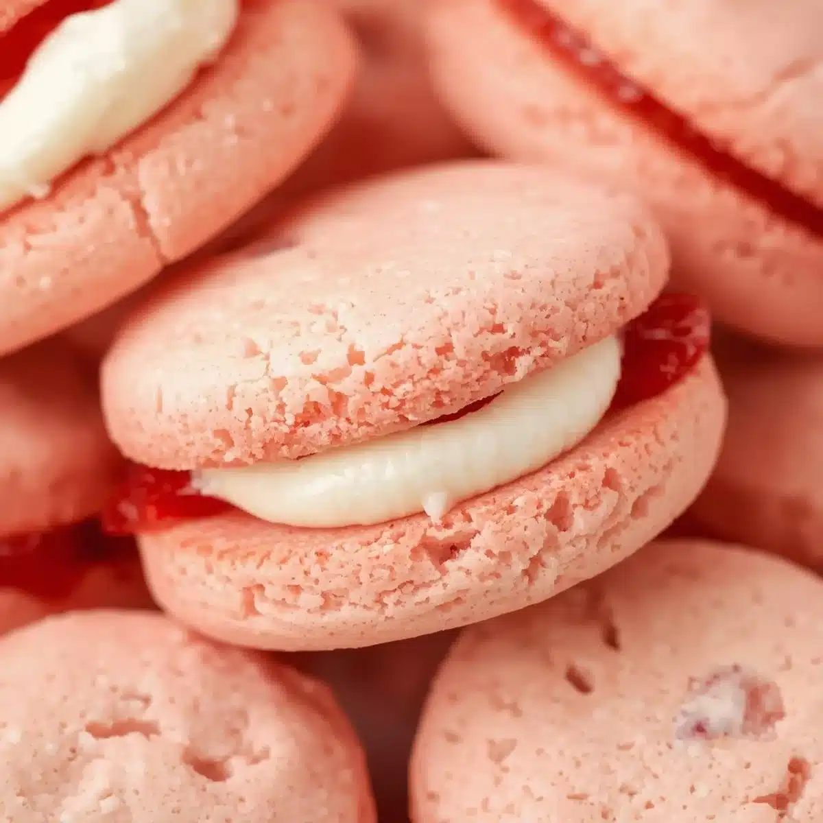 Delicious strawberry butter cookies, soft and buttery with fresh strawberry flavor.