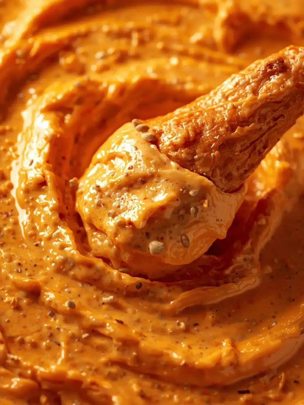 Delicious Buffalo Chicken Dip served with tortilla chips.
