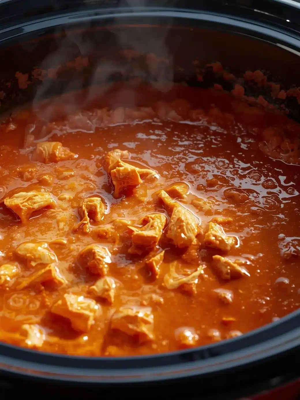 Delicious Buffalo Chicken Dip served in a bowl