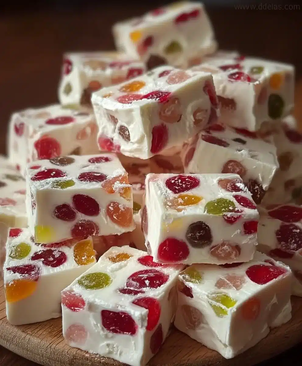 Grandma's Old Fashioned Jelly Nougat Candy, a sweet and nostalgic treat.