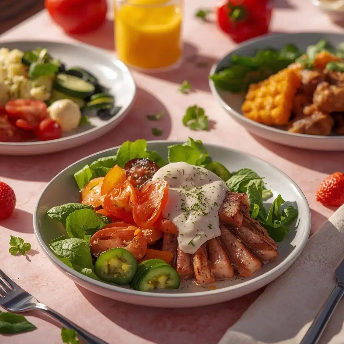 A colorful array of healthy dinner recipes for weight loss suitable for picky eaters