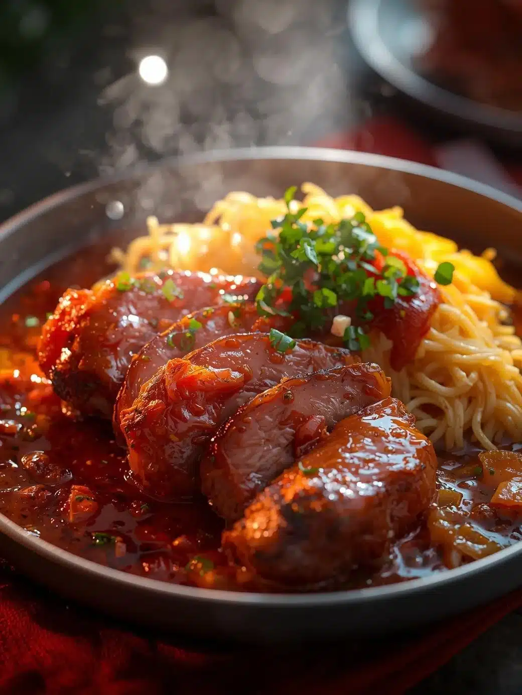 Delicious buffalo chicken dip made with five simple ingredients