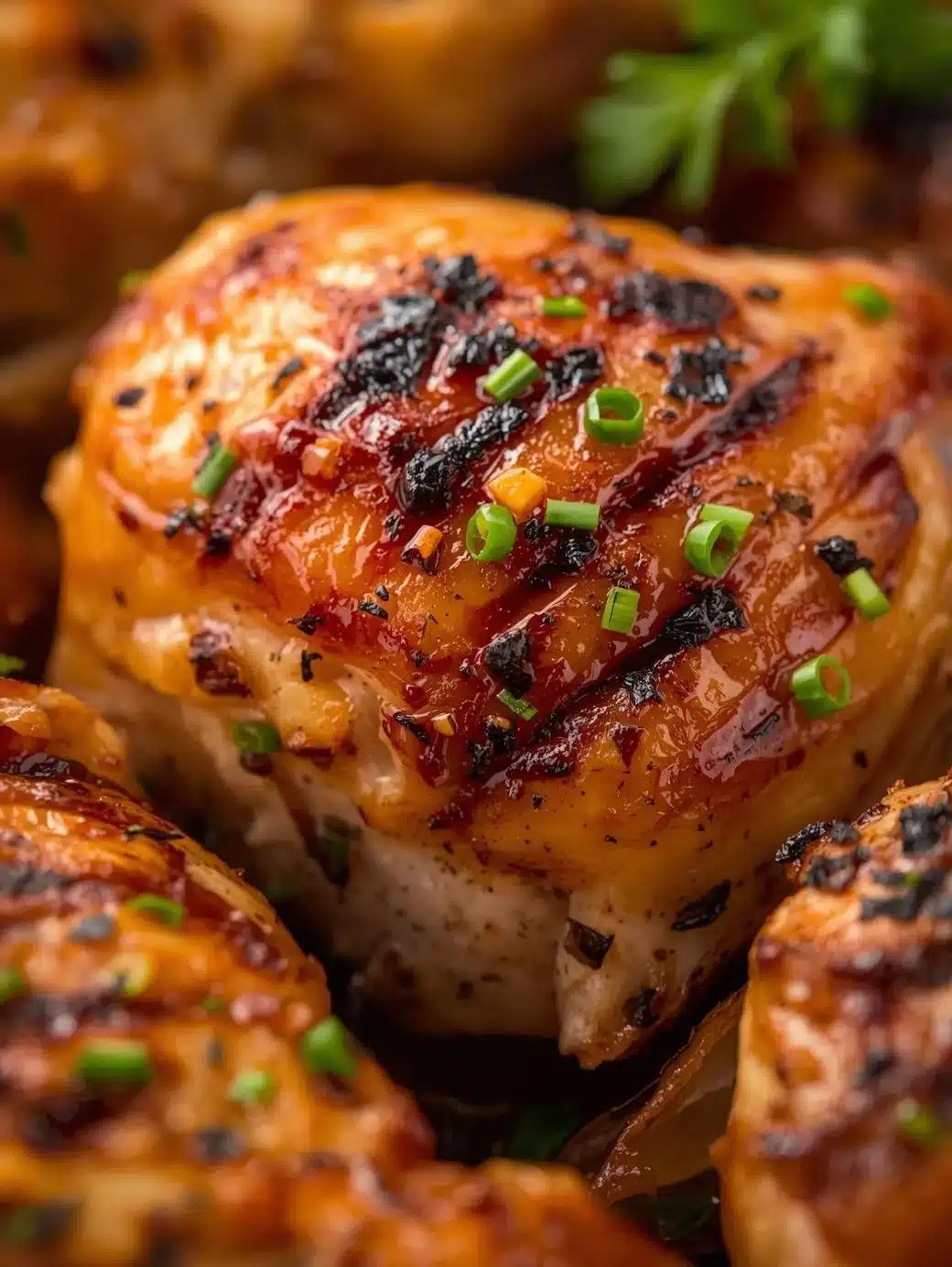 Plate of lazy shredded chicken dinner with vegetables and sauce