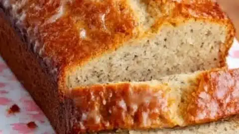 Paula Deen's delicious banana bread fresh out of the oven