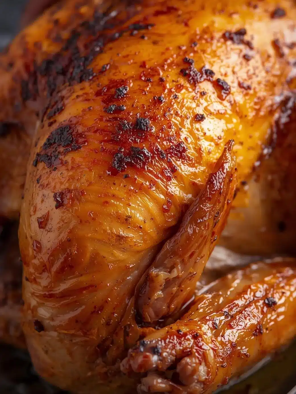 Perfectly roasted rotisserie chicken ready for dinner