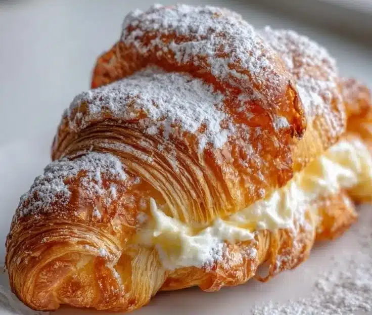 Italian lobster tail pastries with flaky shells and creamy filling