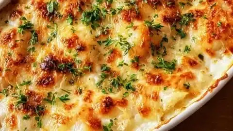 Creamy crab dip from Joe's Crab Shack served in a bowl with chips