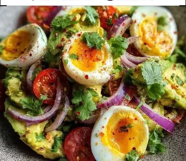 Healthy Egg Avocado Salad for post-workout nutrition