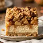 Apple Crumble Cheesecake Bars for Easy Fall Baking