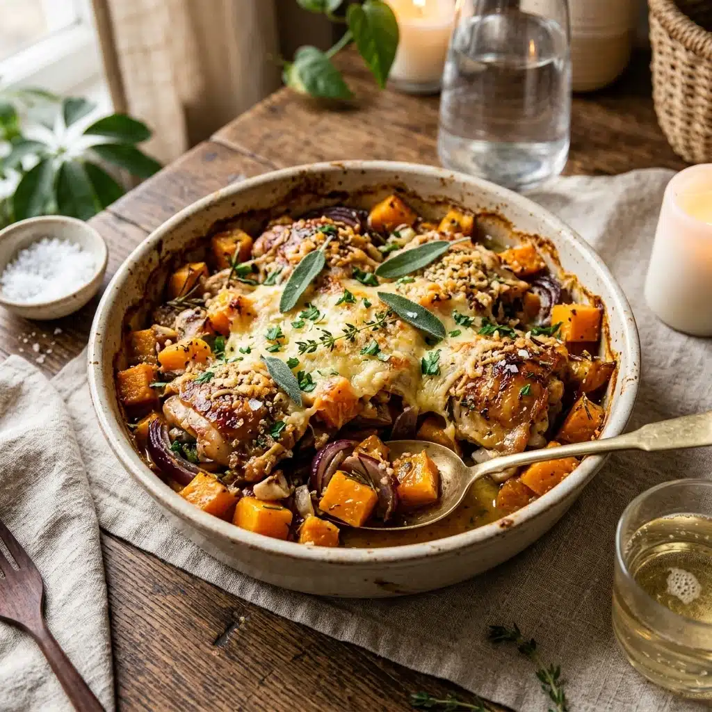 Butternut Squash Chicken Bake