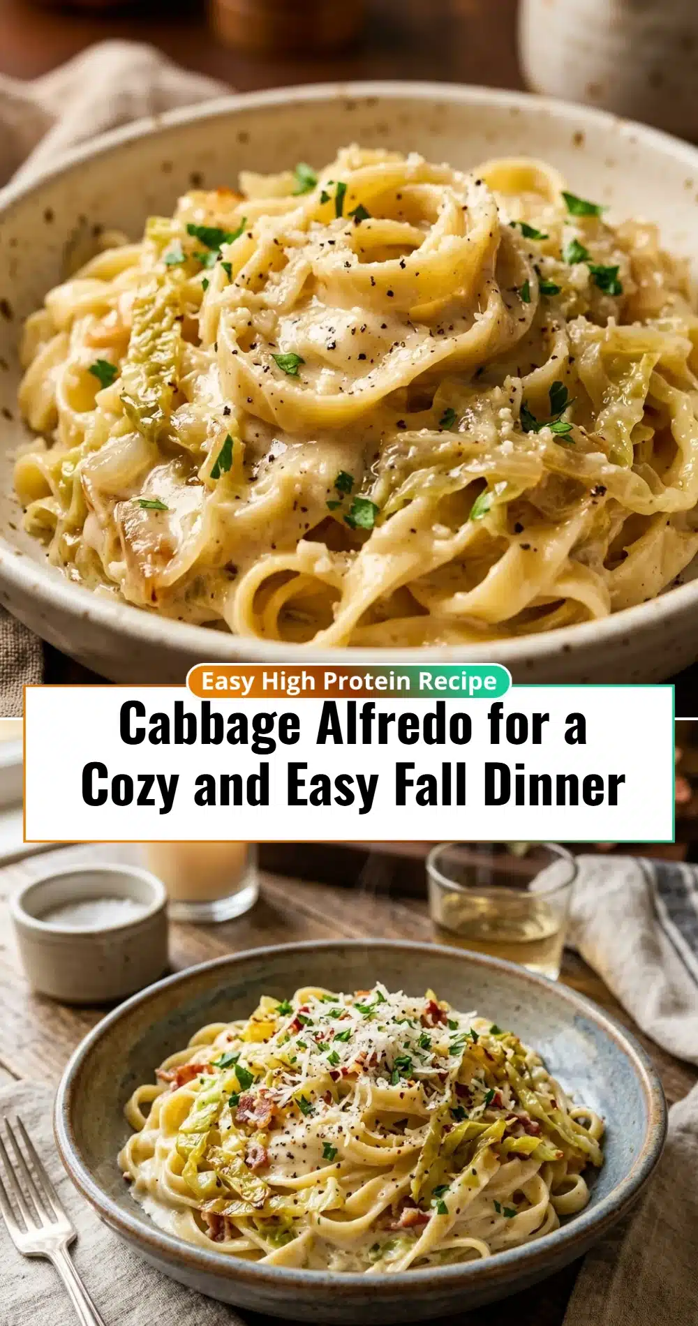 Cabbage Alfredo for a Cozy and Easy Fall Dinner