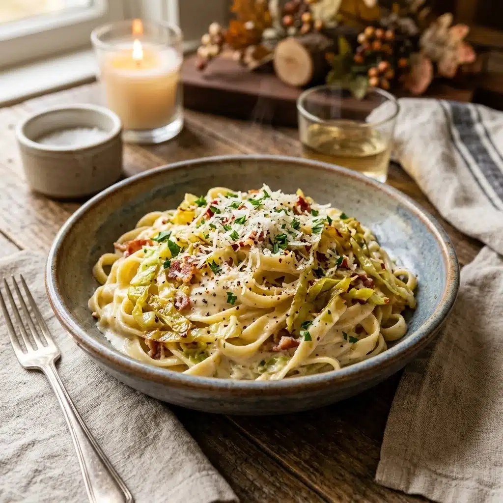 Cabbage Alfredo for a Cozy and Easy Fall Dinner