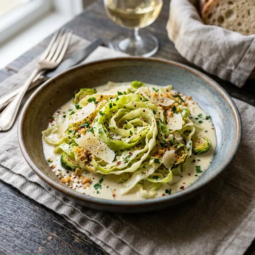 Cabbage Alfredo