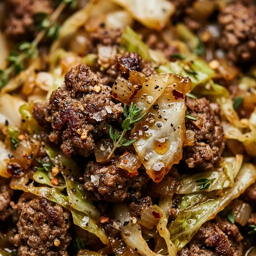 Cabbage and Ground Beef Skillet