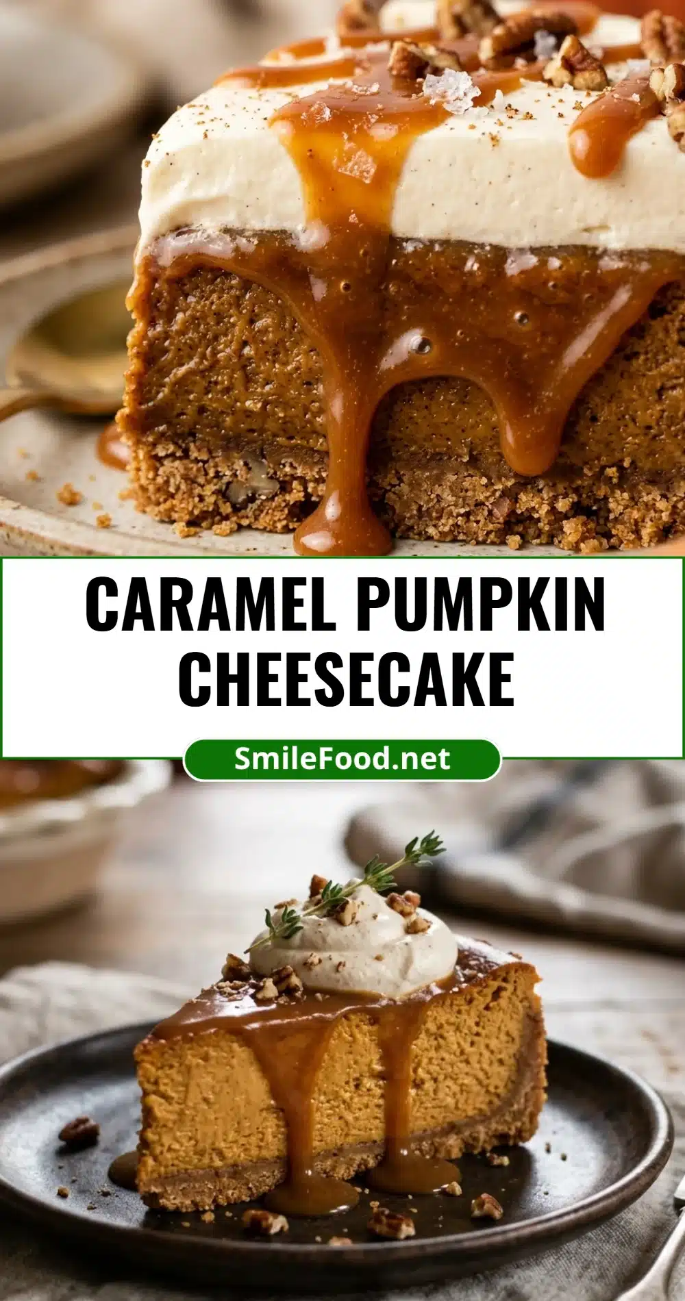 Caramel Pumpkin Cheesecake