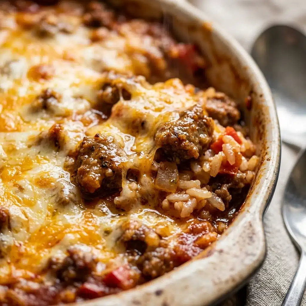 Cheesy Beef and Rice Casserole