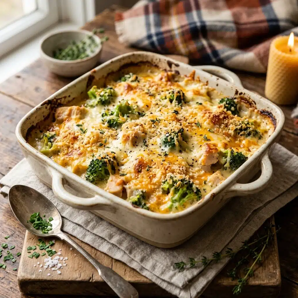 Cheesy Broccoli Chicken Casserole for a Cozy Fall Dinner