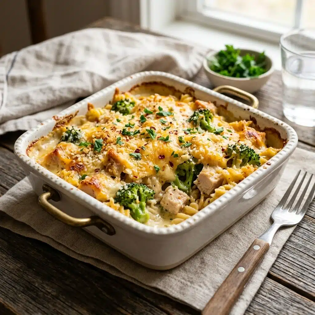 Cheesy Broccoli Chicken Casserole