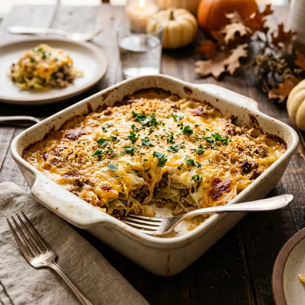 Cheesy Cabbage Casserole for an Easy Fall Family Dinner