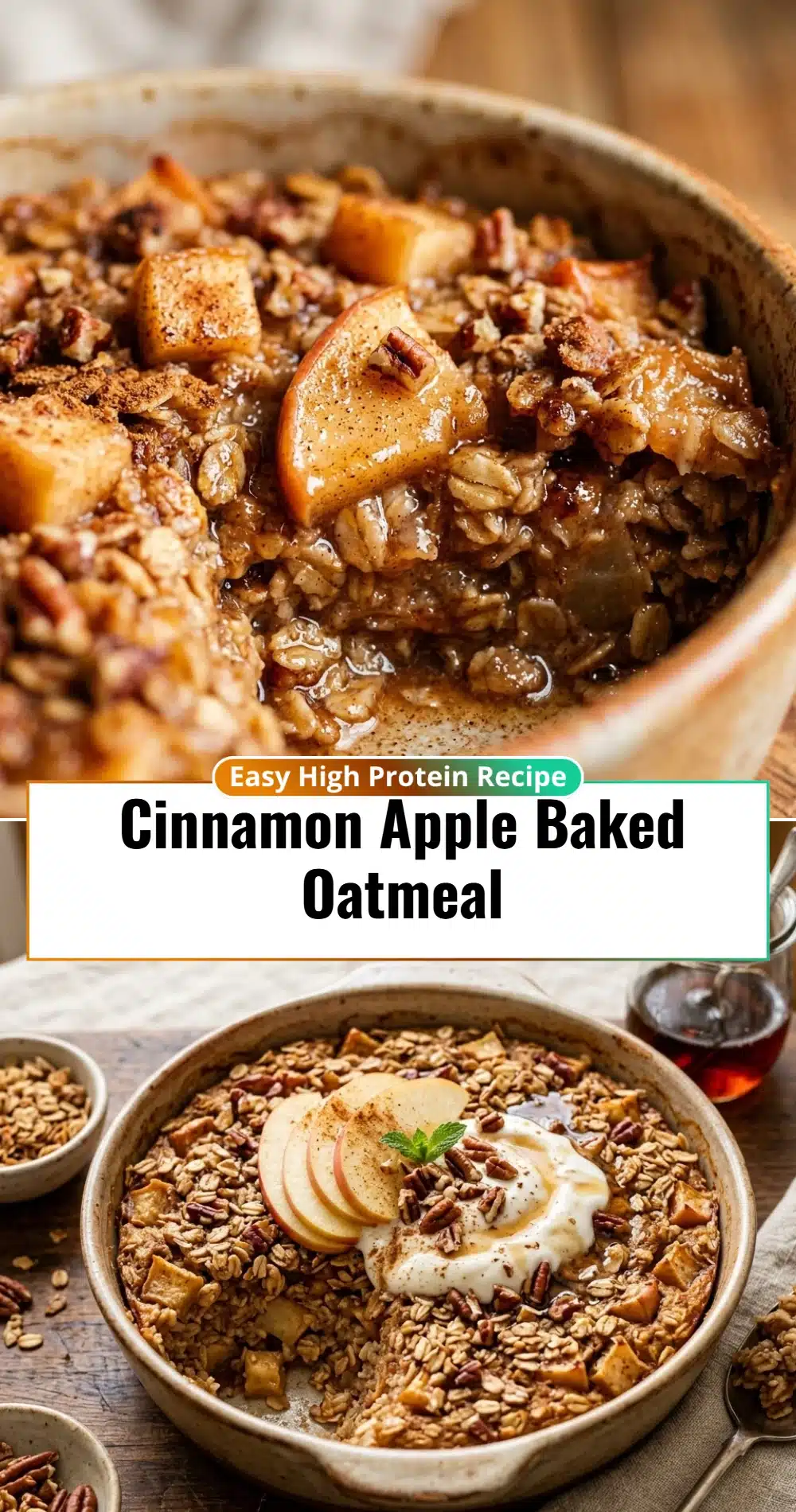Cinnamon Apple Baked Oatmeal