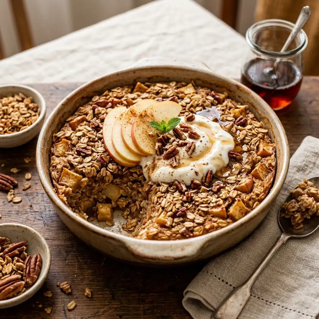 Cinnamon Apple Baked Oatmeal
