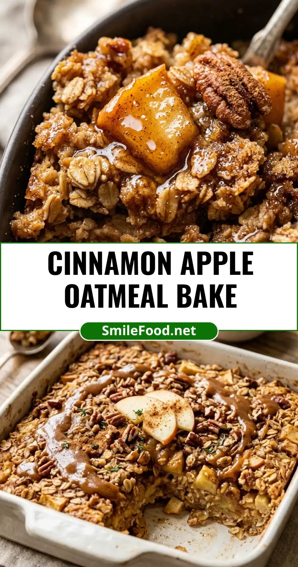 Cinnamon Apple Oatmeal Bake