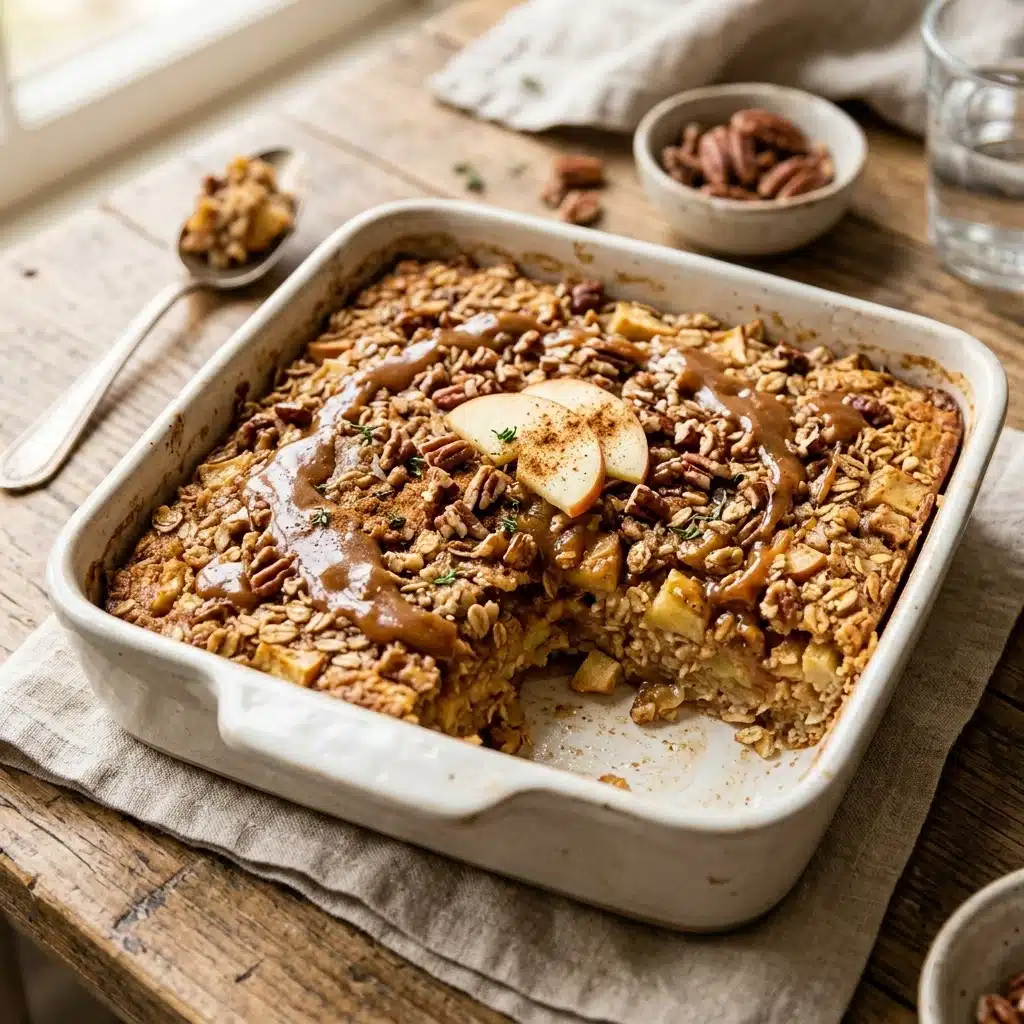 Cinnamon Apple Oatmeal Bake