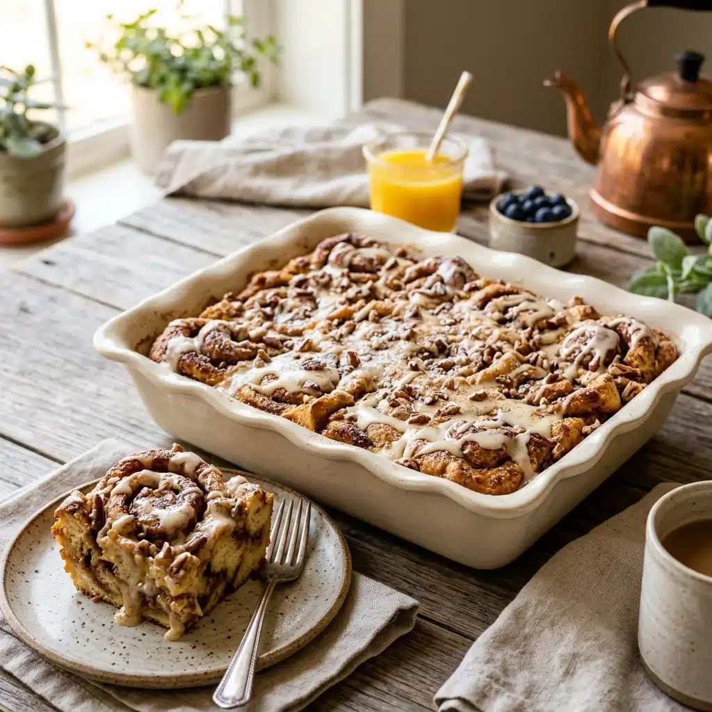 Cinnamon Roll Breakfast Casserole