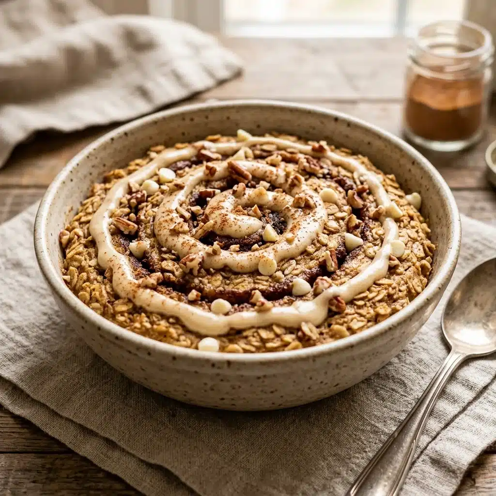 Cinnamon Roll Protein Baked Oats