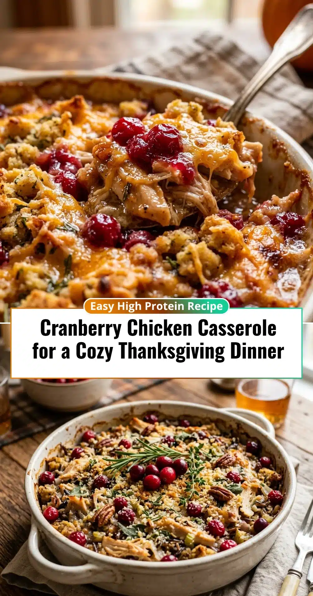 Cranberry Chicken Casserole for a Cozy Thanksgiving Dinner