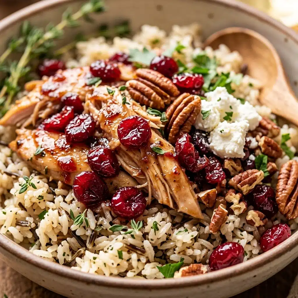 Cranberry Chicken Rice Bowl
