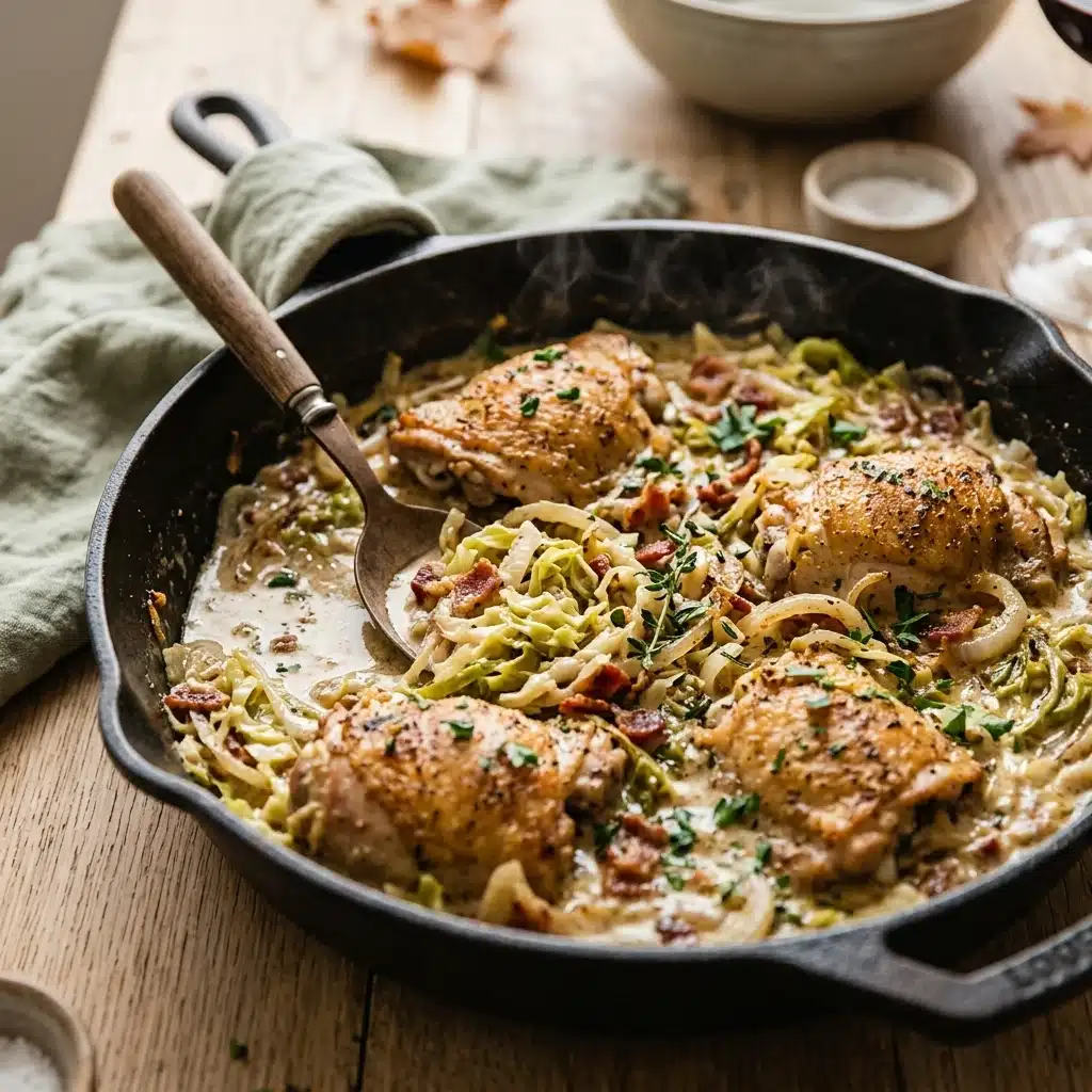 Creamy Cabbage Chicken Skillet for an Easy Fall Meal