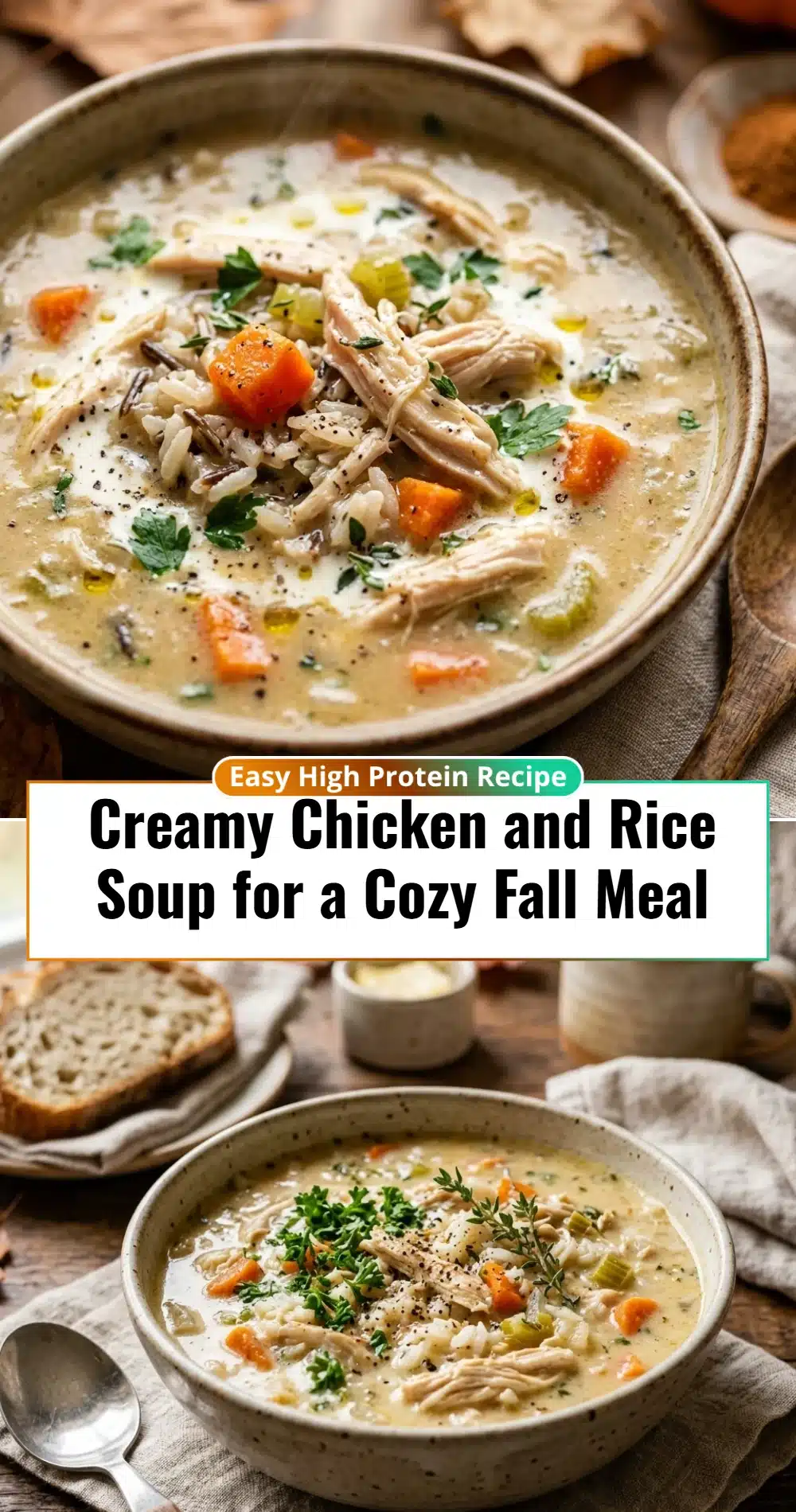 Creamy Chicken and Rice Soup for a Cozy Fall Meal