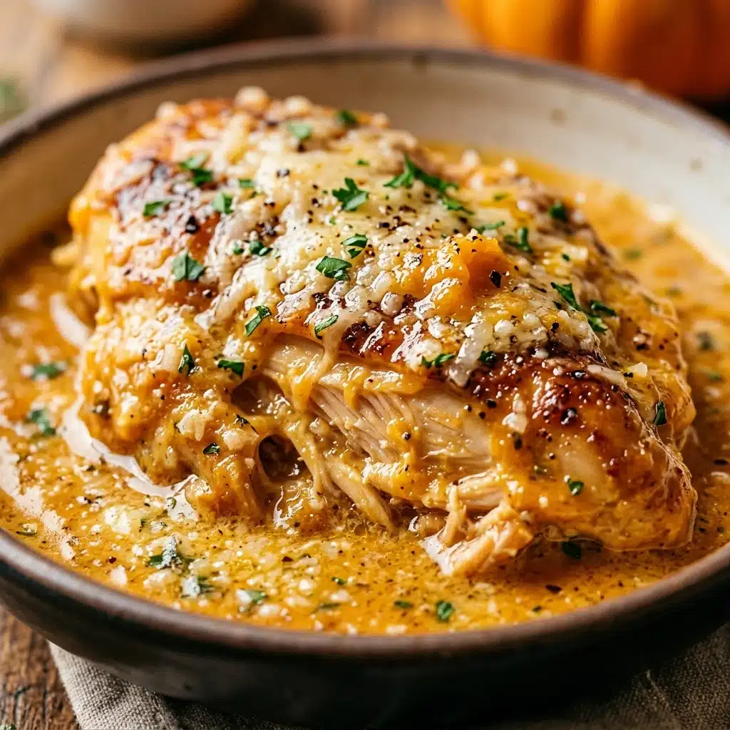 Creamy Pumpkin Parmesan Chicken for an Easy Fall Dinner