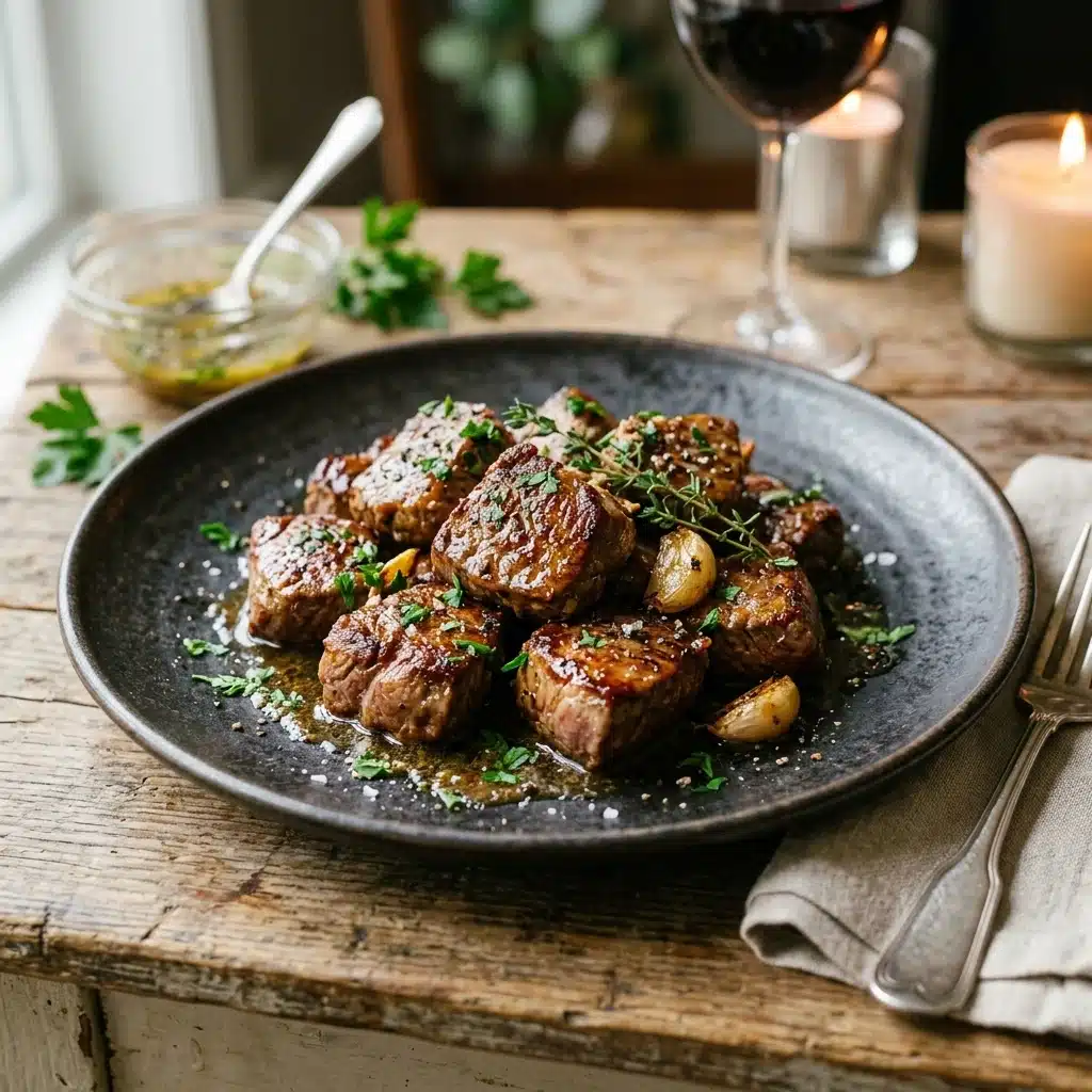 Garlic Butter Steak Bites