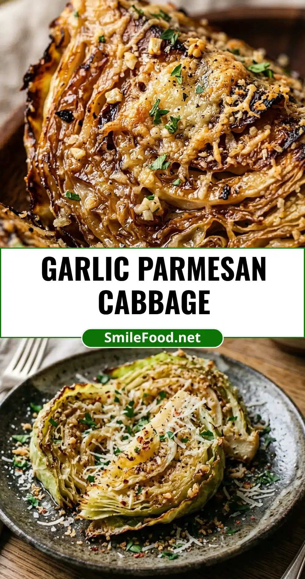 Garlic Parmesan Cabbage