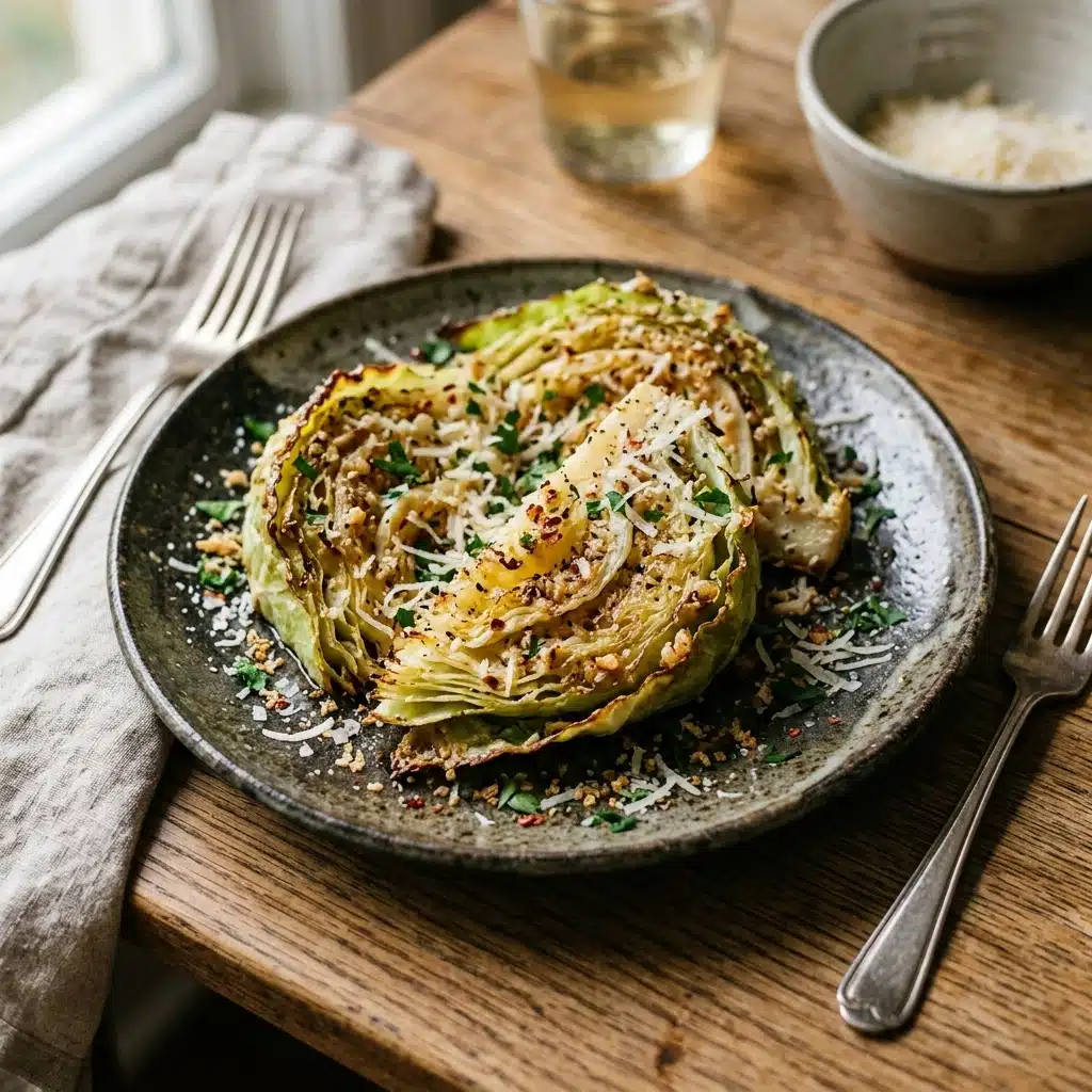 Garlic Parmesan Cabbage