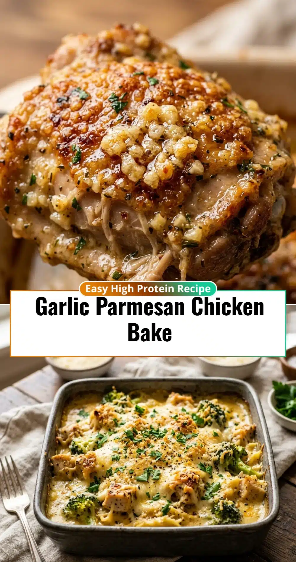 Garlic Parmesan Chicken Bake