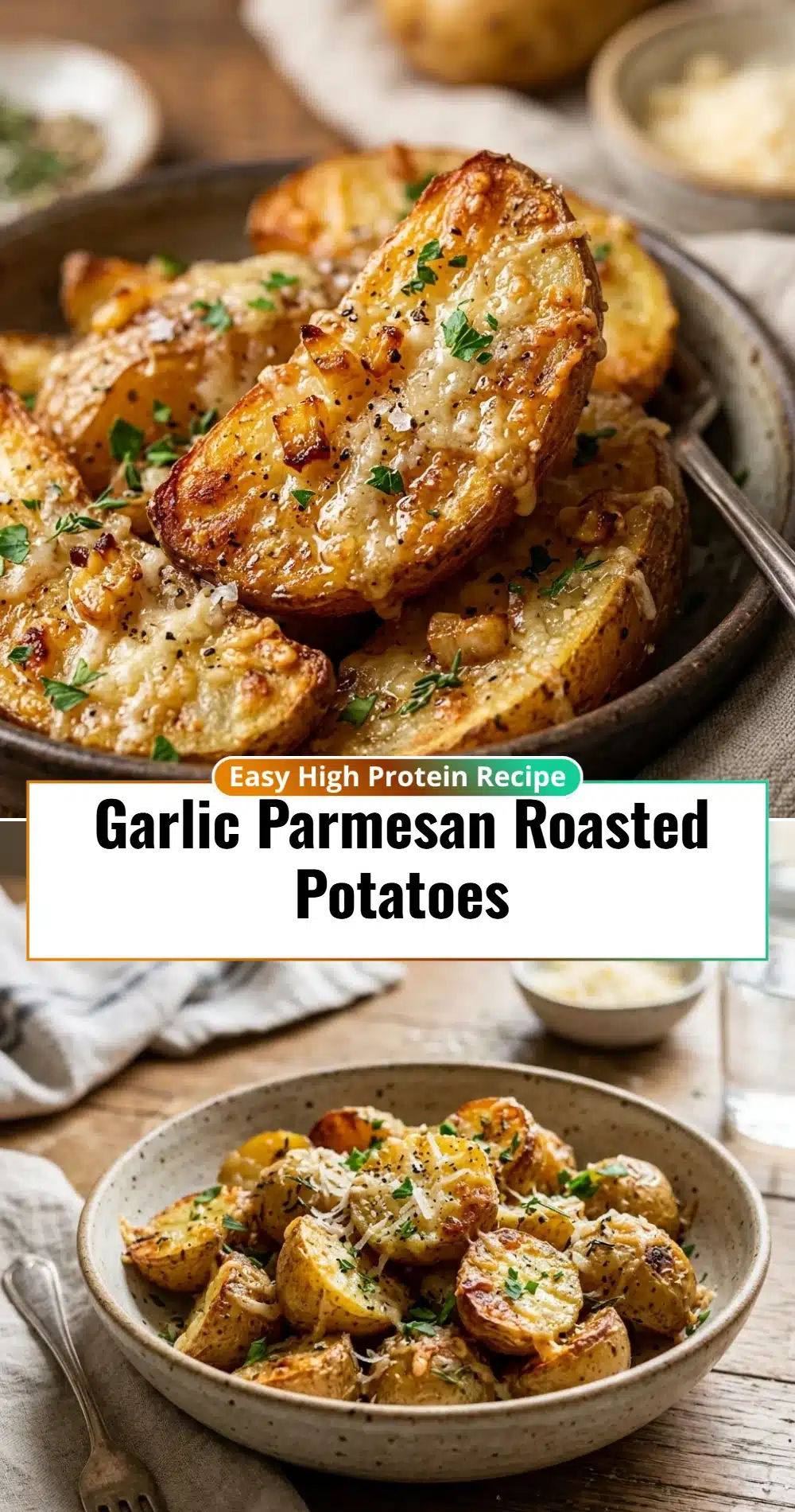 Garlic Parmesan Roasted Potatoes