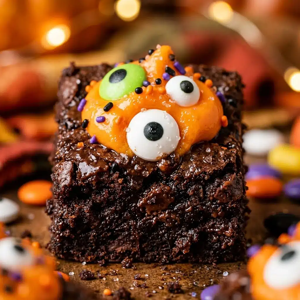 Halloween Monster Brownie Bites