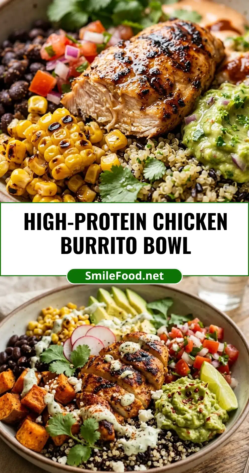 High-Protein Chicken Burrito Bowl