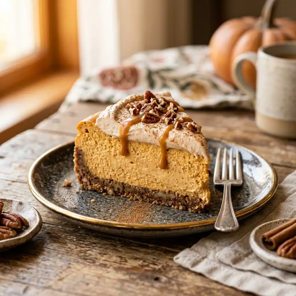 High Protein Pumpkin Cheesecake