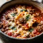 Lasagna Soup with Ground Beef