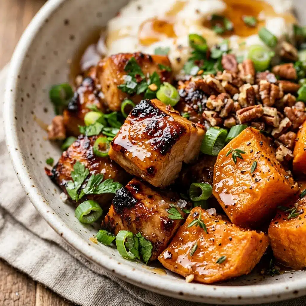 Maple Chicken Sweet Potato Bowls