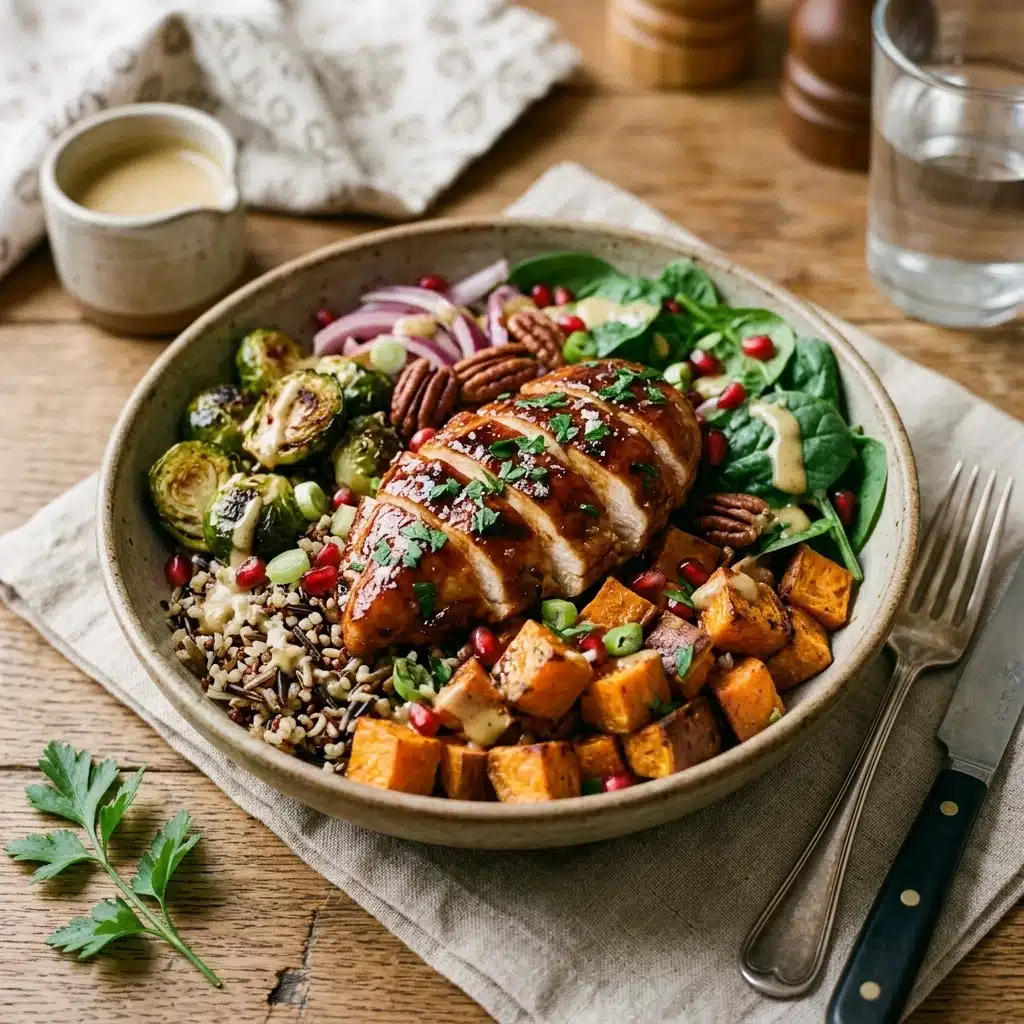Maple Chicken Sweet Potato Bowls