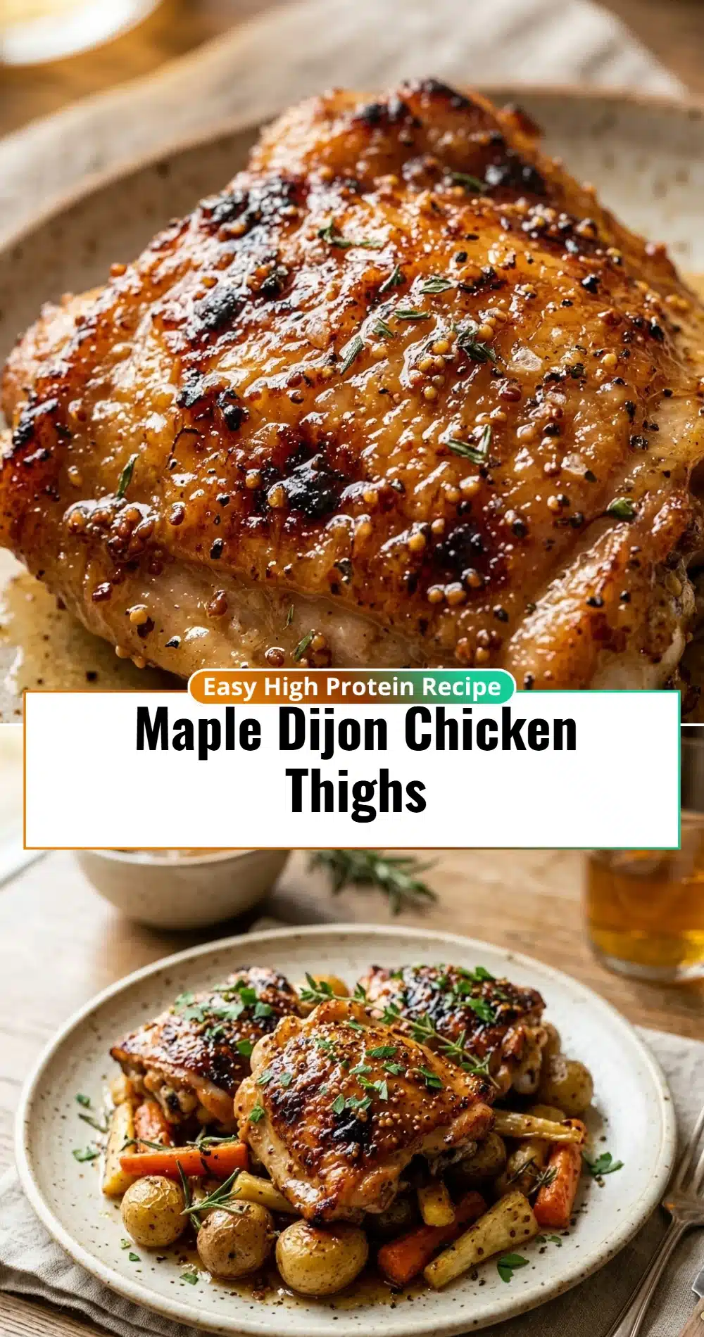 Maple Dijon Chicken Thighs