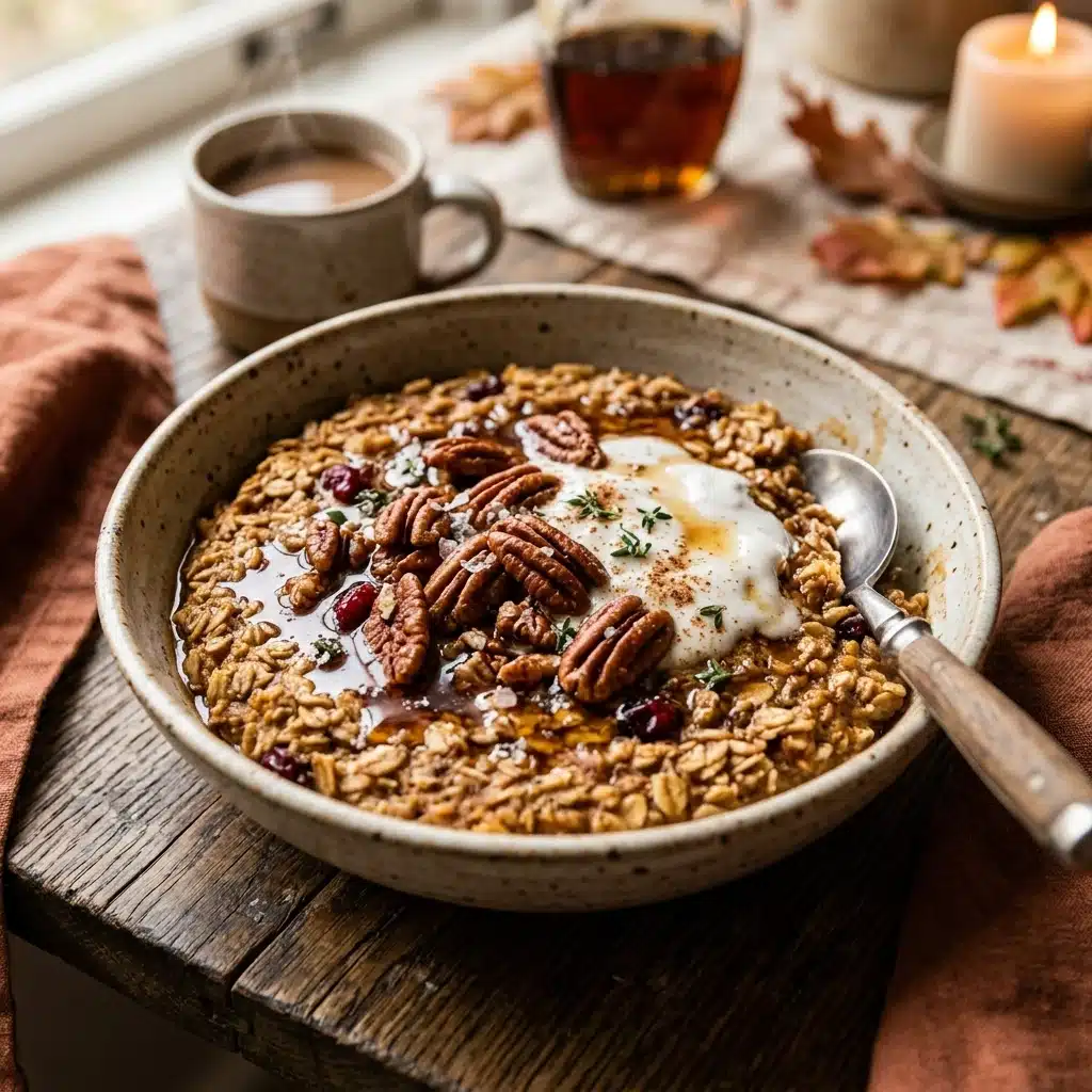 Maple Pecan Baked Oatmeal for a Cozy Fall Breakfast