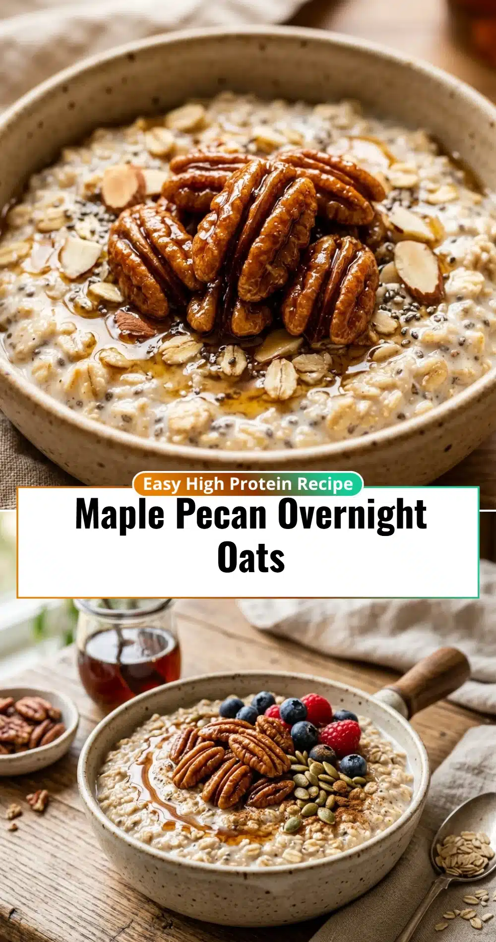 Maple Pecan Overnight Oats