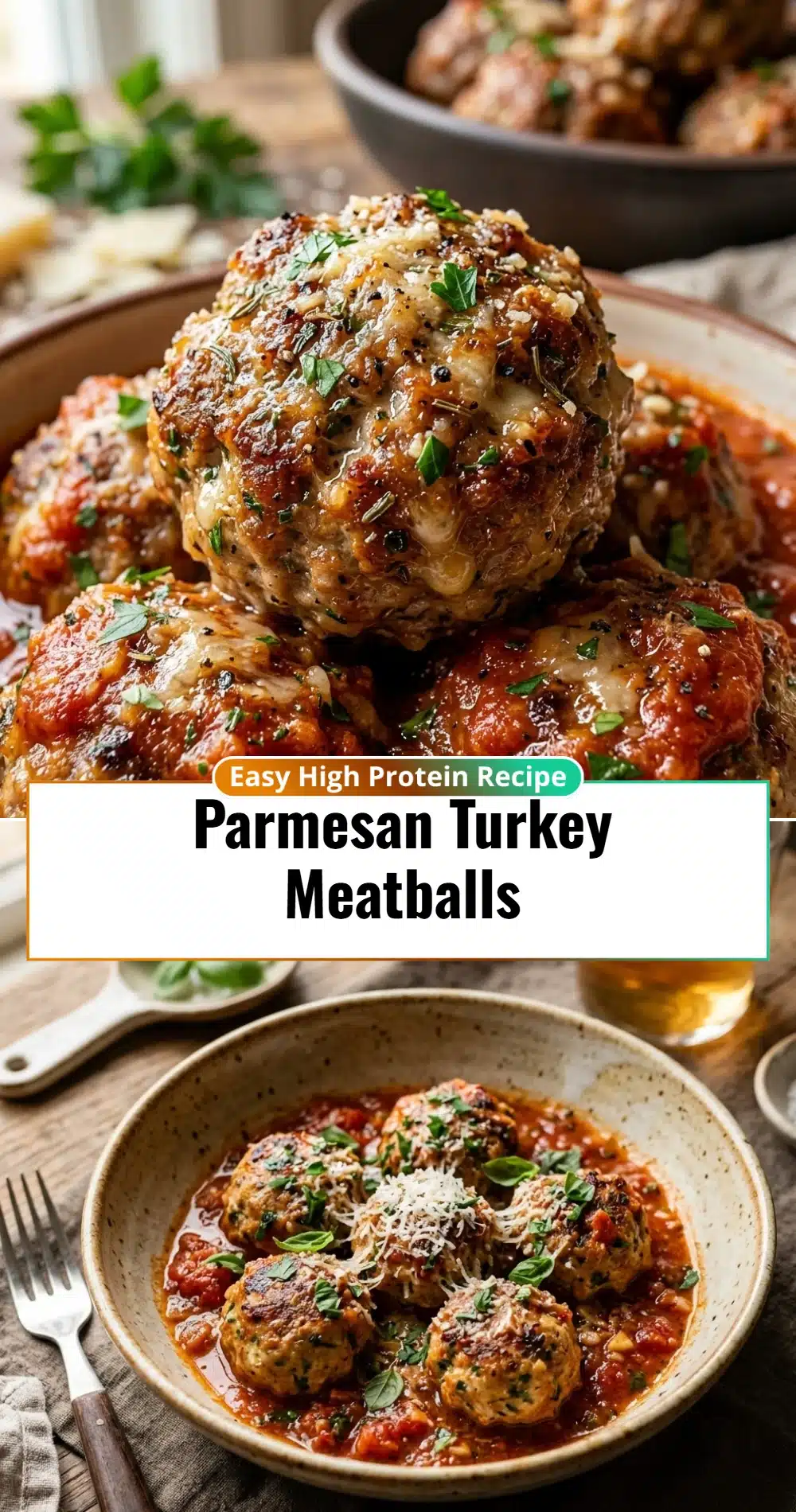 Parmesan Turkey Meatballs