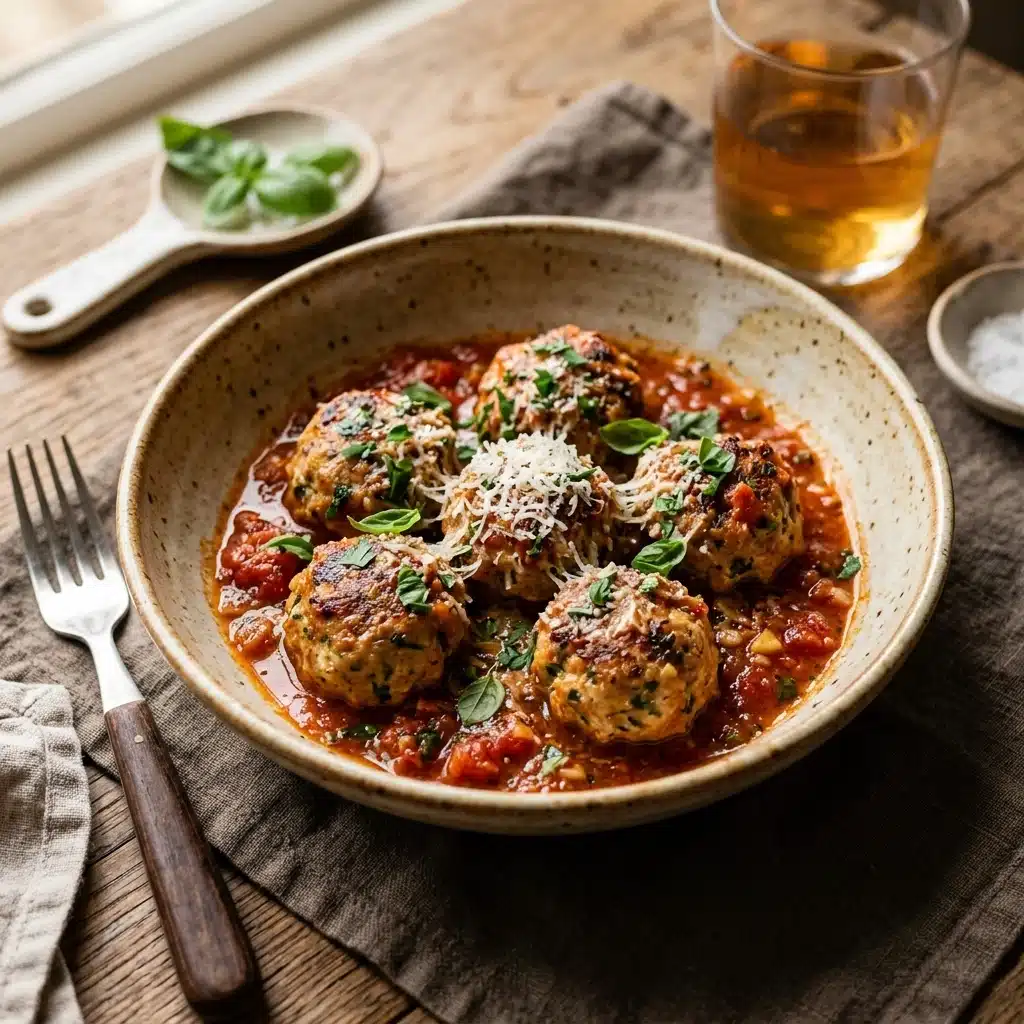 Parmesan Turkey Meatballs